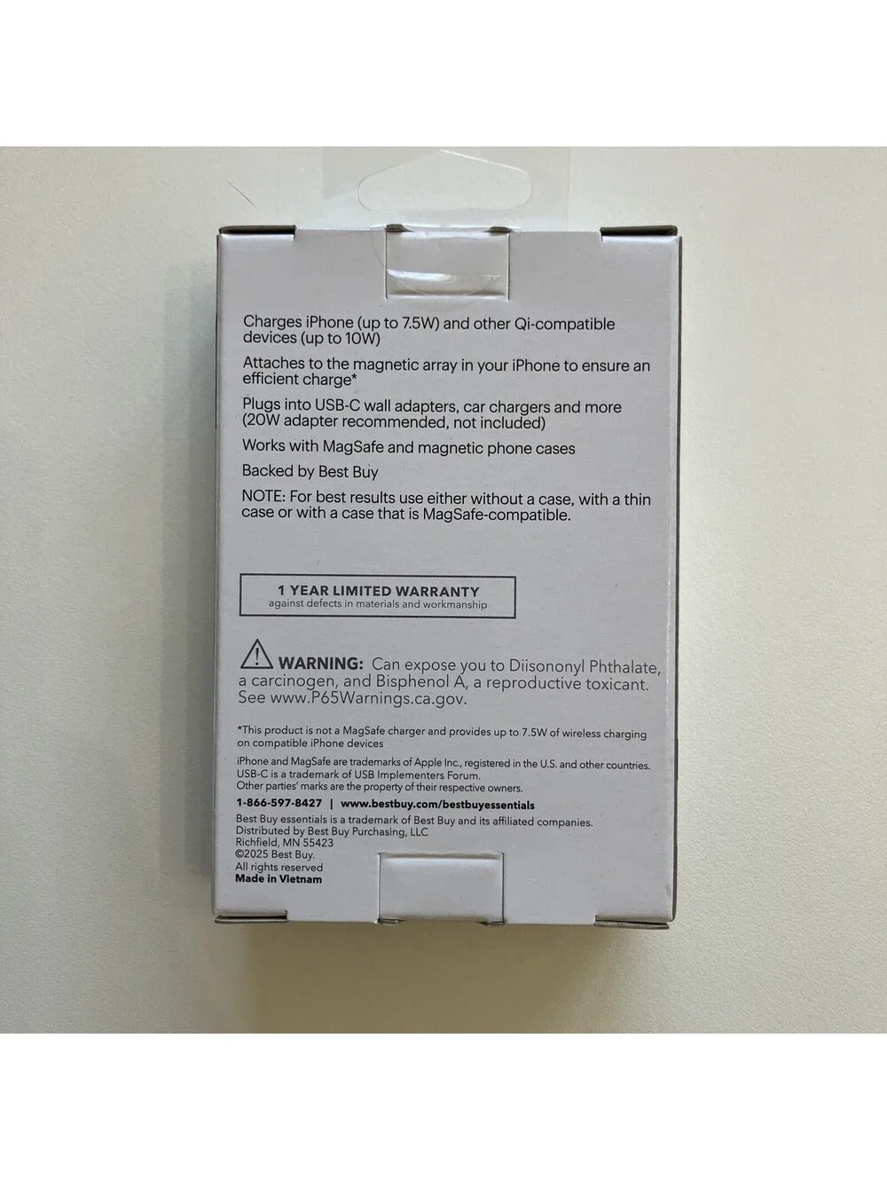 Best Buy Magnetic Wireless Charger iPhone compatible 6